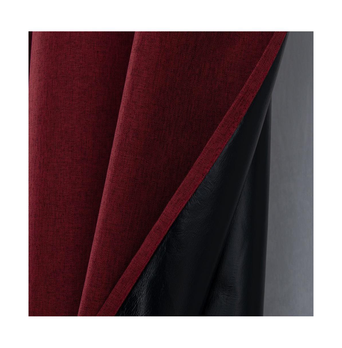 Rt Designers Collection Cabana Two Pack Premium Grommet Curtain Panel 54" x 84" Burgundy