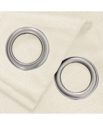 Cole Textured Grommet Room Darkening Curtain Panel 54" x 84" Ivory