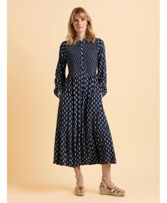 Women's Lark Long Sleeve Button Midi Dress