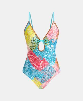 Women's Vibrant Floral One-Piece Swimsuit