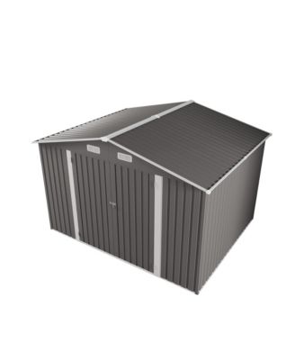 Streamdale 10x8 FT Metal Outdoor Storage Shed - Gray