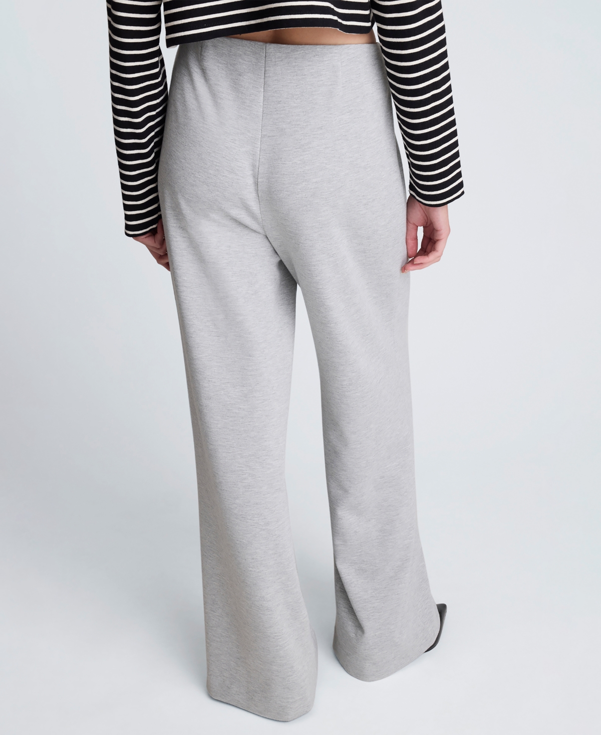 Kenneth Cole Women's Pin-tuck Wide-leg Pants In Gray