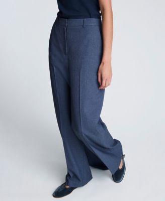 Women's Textured Pinstripe Flare Pants