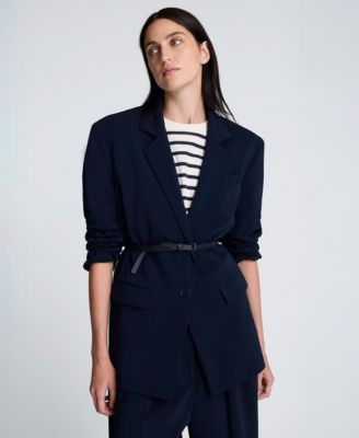 Women's Notch Collar Belted Jacket