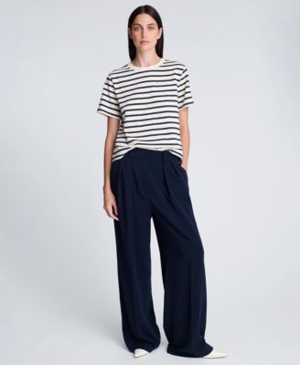 Women's Wide Leg Plaid Pant