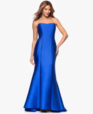 Betsy & Adam - Women's Long Strapless Dress