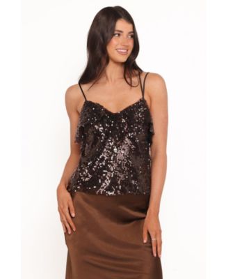 Women's Zinnia Sequins Sleeveless Top