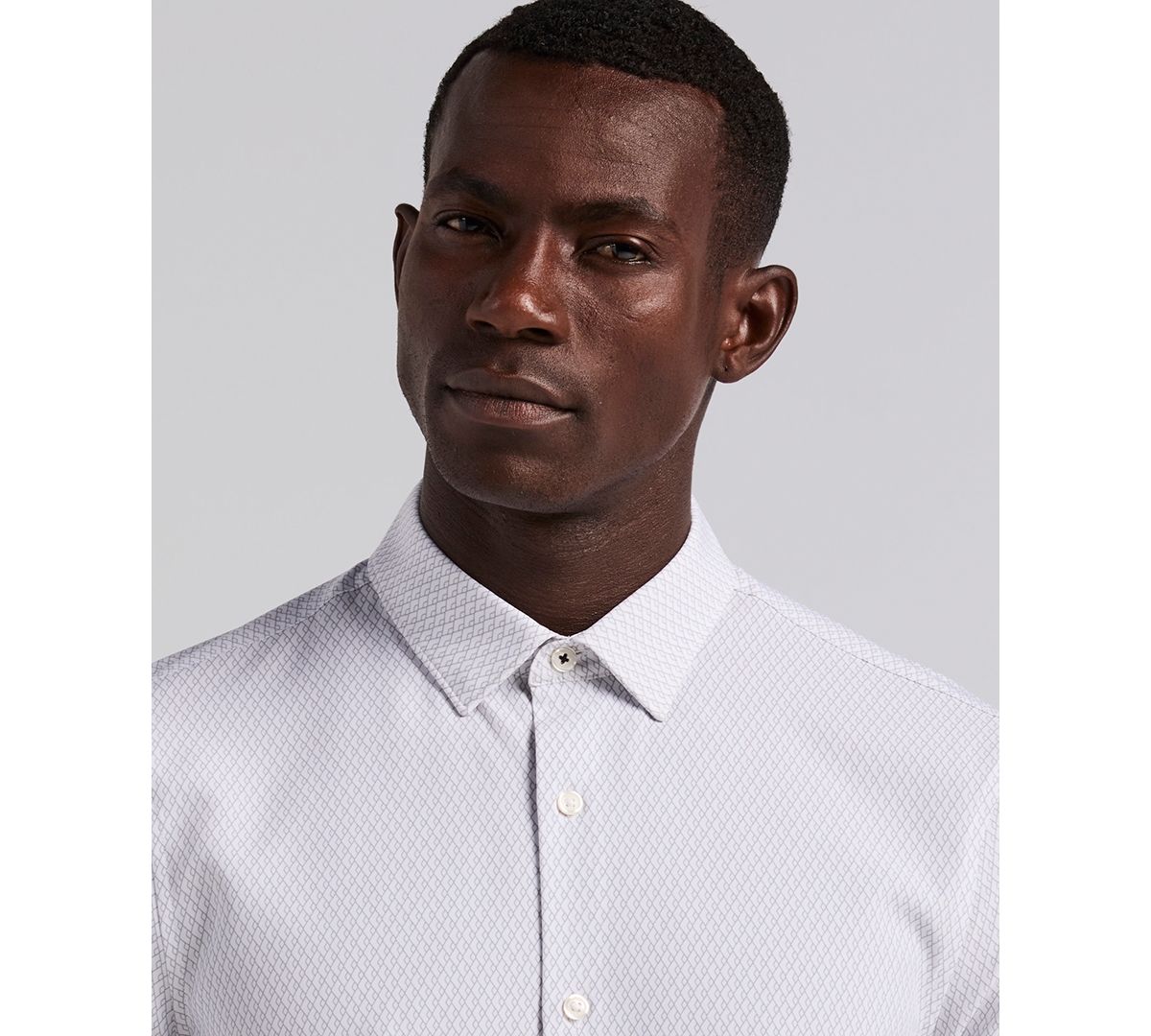 Perry Ellis Men's Slim-Fit Diamond Geo Print Shirt