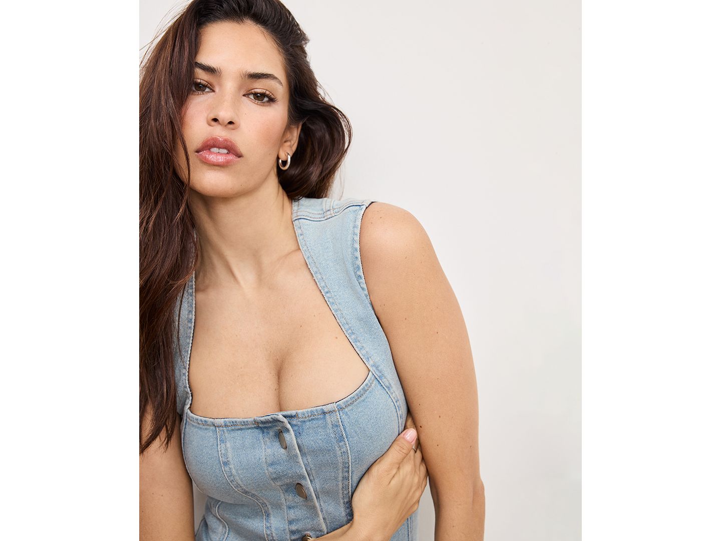 Женское платье Good American Sleeveless Bodycon Mini, цвет: Индиго — фото 3
