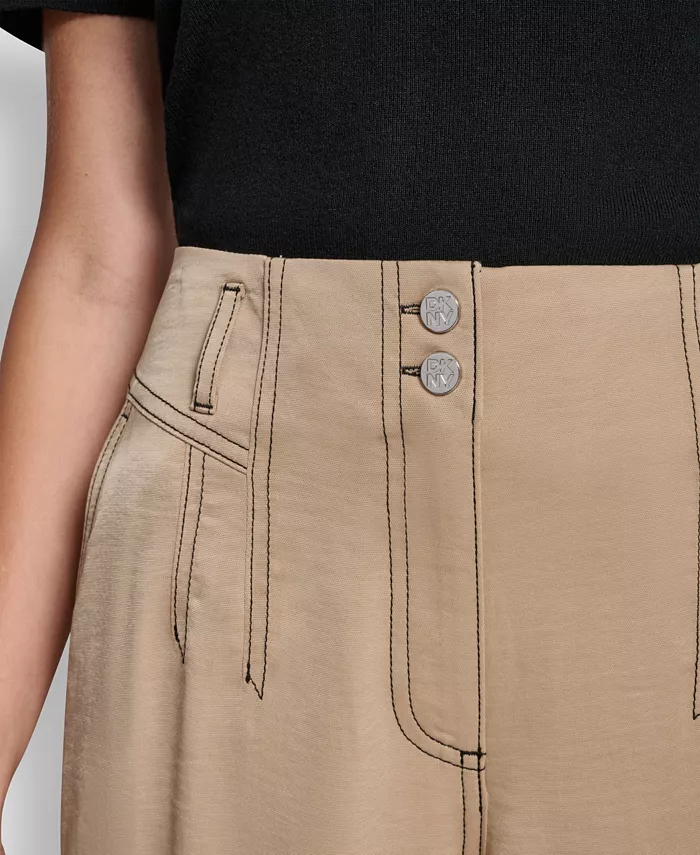 Women's Top Stitch Glazed Dressing Trousers - thumbnail 10