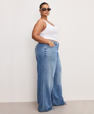 Women's Mid-Rise Wide-Leg Jeans