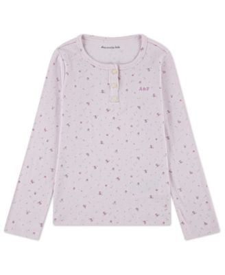 Girls' Essential Long-Sleeve Henley T-Shirt