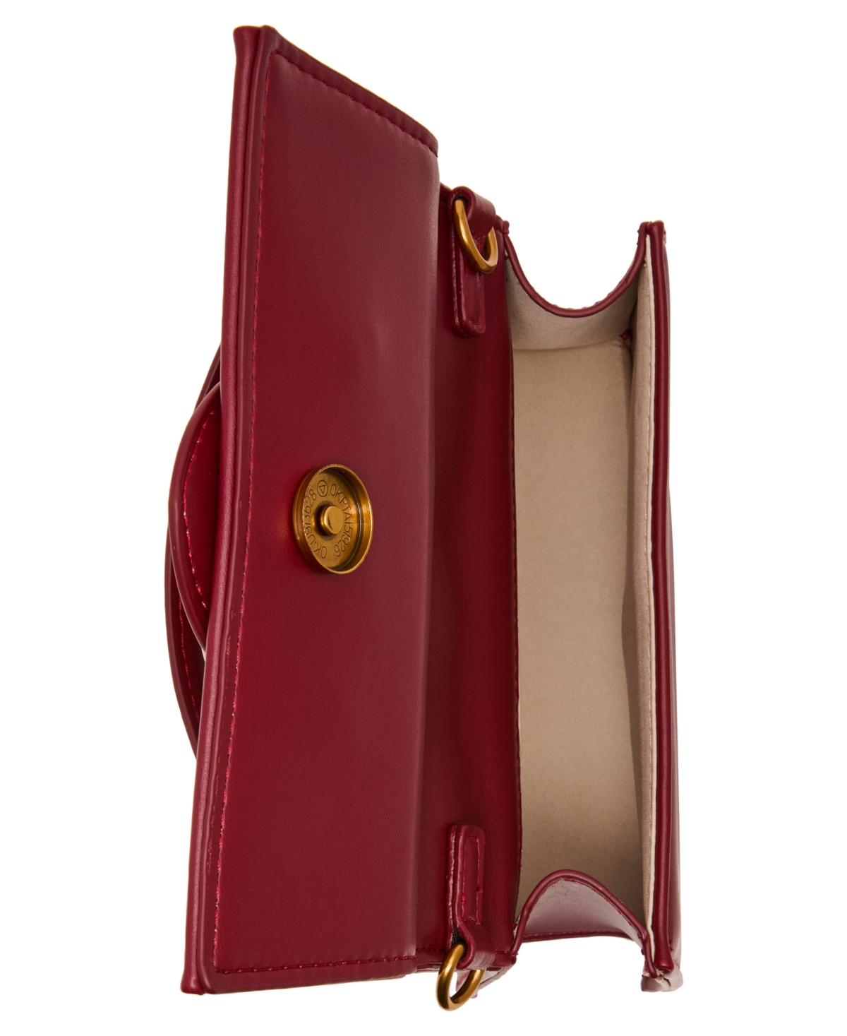 Steve Madden Bmishell Mini Micro Top Handle In Red