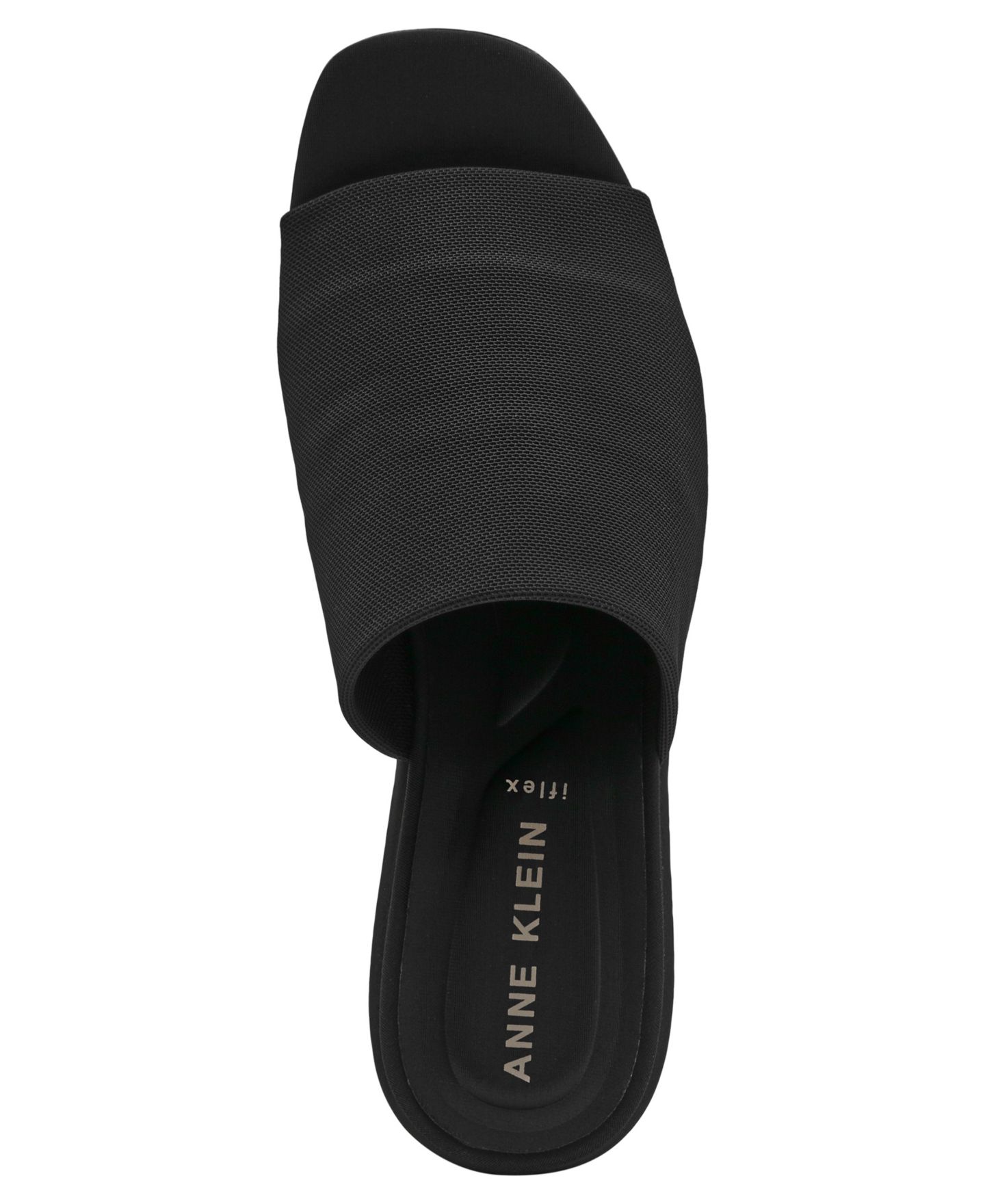Женские сандалии Anne Klein Wishful Slip On Wedge, цвет: Чёрный — фото 4