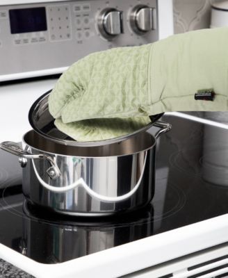 Ogee Silicone Printed Cotton Oven Mitt Gloves, Set of 2