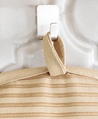 Ribbed Silicone Cotton Twill Potholders, Set of 4