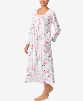 Women's Long-Sleeve Brushed Cotton Ballet Nightgown