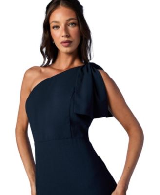 Women's One Shoulder Maxi Bridesmaid Dress