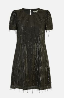 Women's Dripping Sequin Tunic Dress