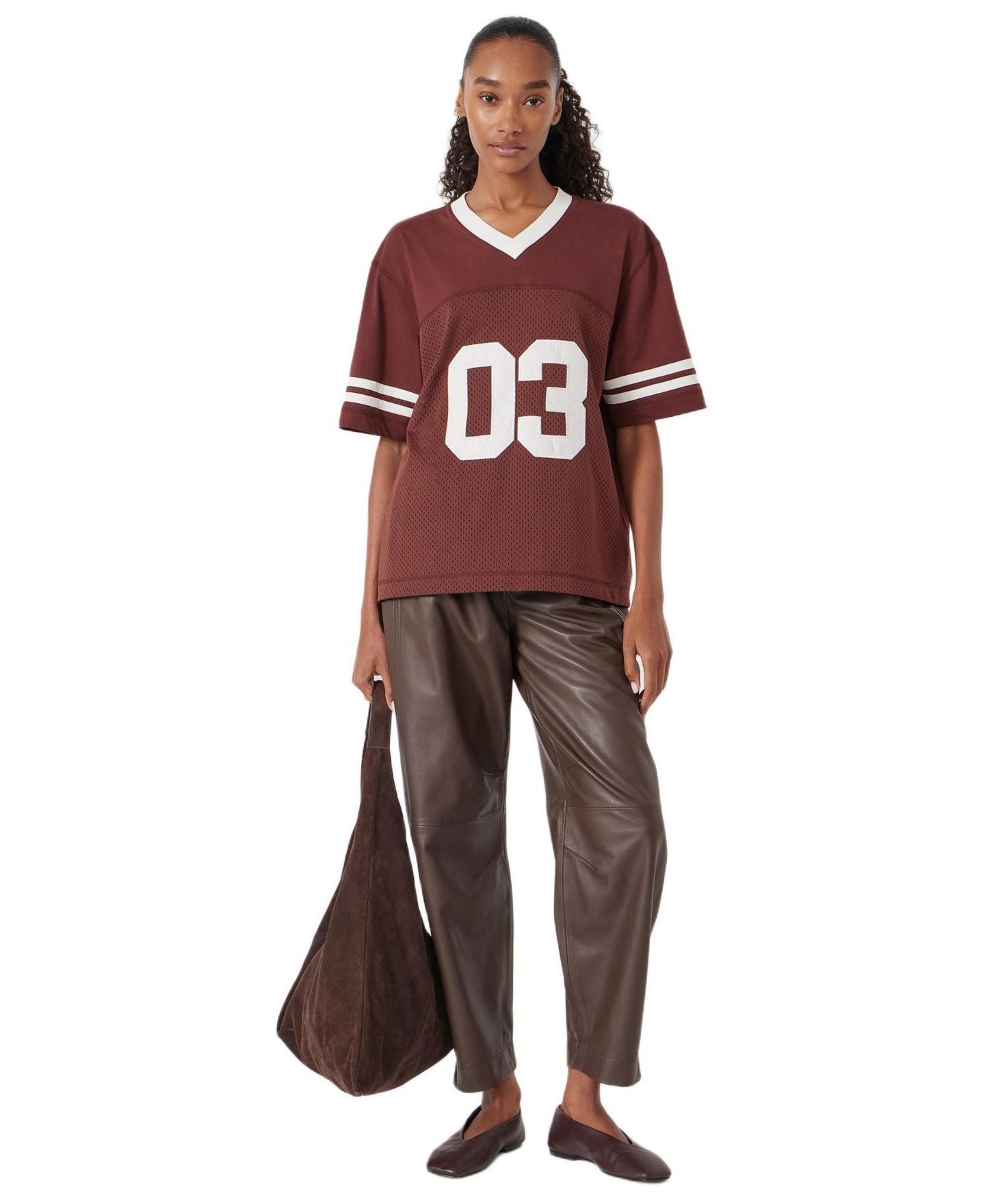 Женская футболка Hush Sporty Graphic, цвет: Изюмный — фото 4