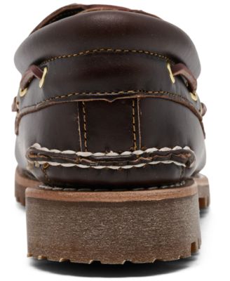 Men's Authentic 3-Eye Lug Handsewn Casual Boat Shoes from Finish Line