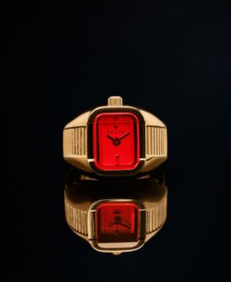 Women's 'Nocturne' Gold Expandable Ring Watch, 16mm