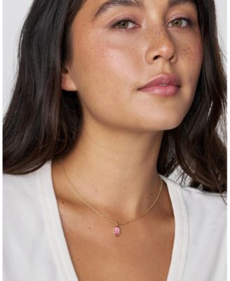 14k Gold-Plated Hallie Short 18" Pendant Necklace