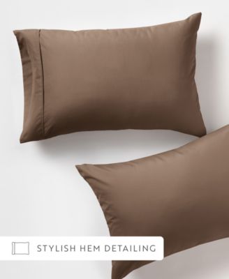 Style Simplified Set of 2 Pillowcase Pair, King