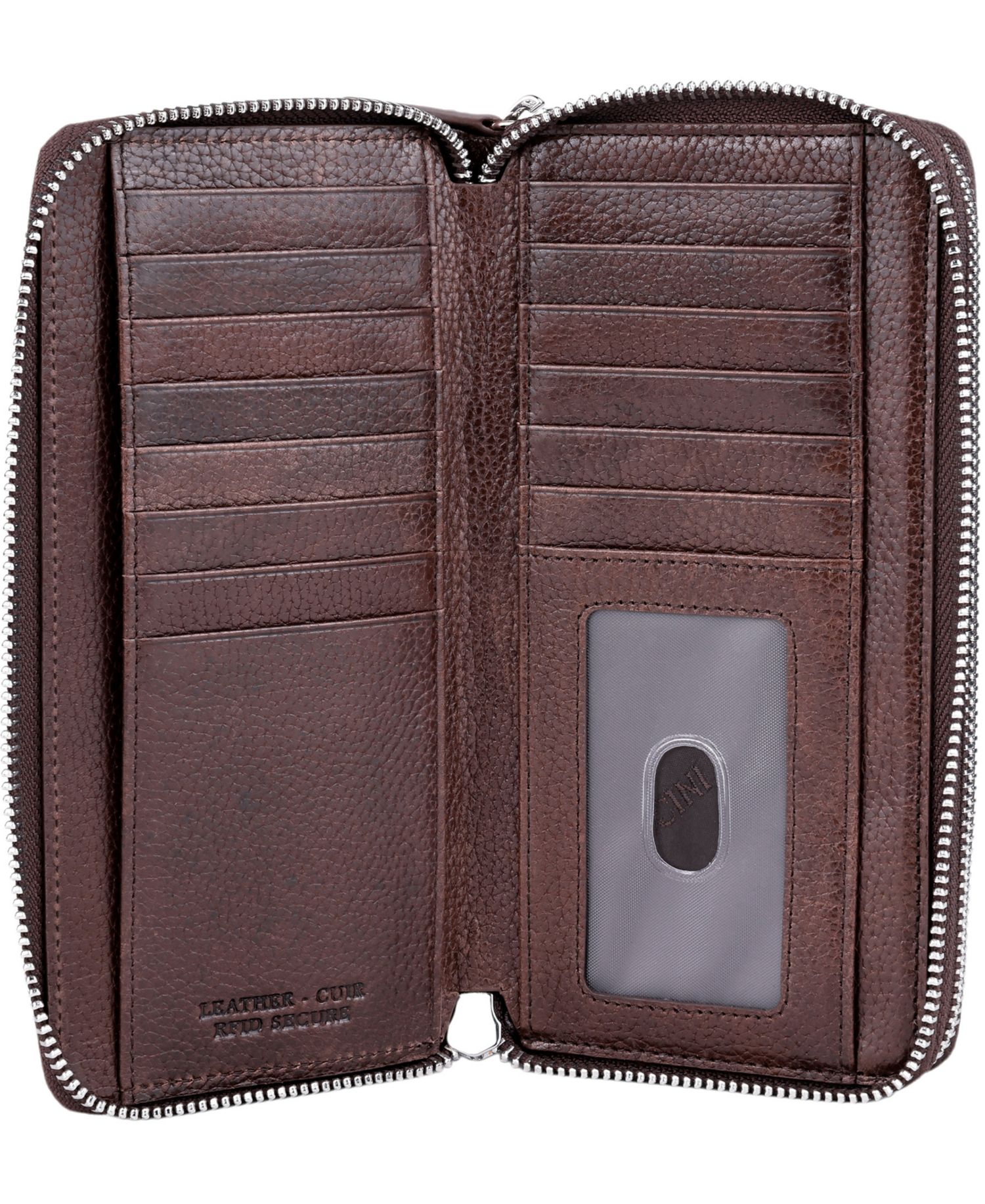 Fifth Avenue RFID Secure Double Zipper Wallet