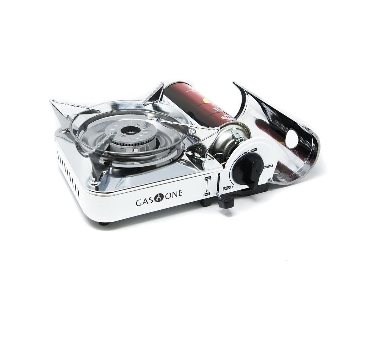 Emergency Gear Camping Mini Butane Portable Gas Stove with Carrying Case