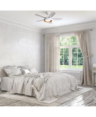 42-inch Modern White 5 - Blade Ceiling Fan With Remote Control and Light Kit