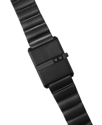 Women's 'Pulse' Black Plated Stainless Steel Bracelet Watch, 26mm