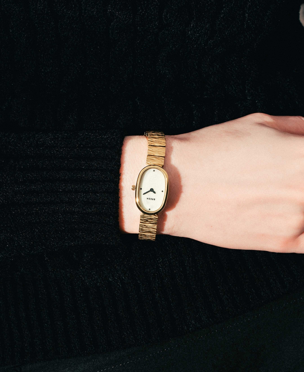 Breda Women's 'Jane Revival' Gold Stainless Steel Bracelet Watch, 18mm