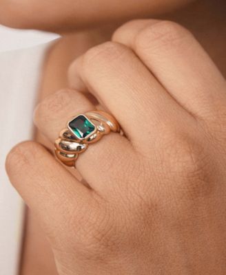 Gold Plated Twisted Ring