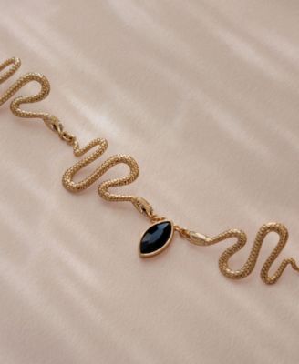 Gold Plated Serpentina Choker Necklaces