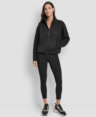 DKNY Women's Half-Zip Long-Sleeve Sweater