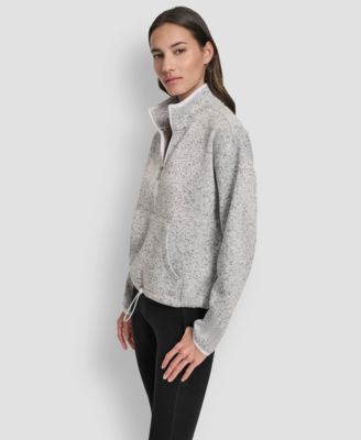 DKNY Women's Half-Zip Long-Sleeve Sweater