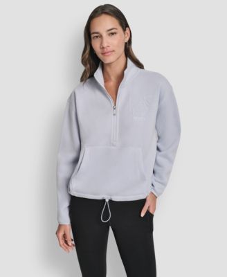 DKNY Women's Half-Zip Long-Sleeve Sweater