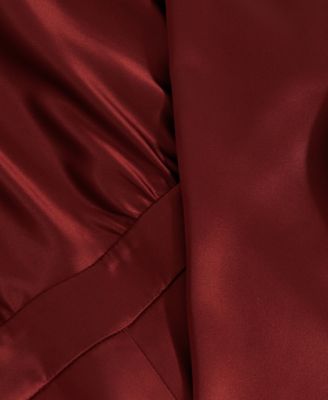 Women's Satin Cape-Sash Jumpsuit