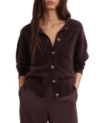 REISS - Women's Brushed Cashmere Cardigan Sweater