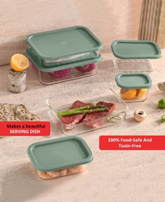 Borosilicate 12-Pc. Food Storage Container Set