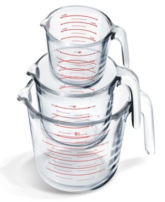 Nestl Borosilicate 3-Pc. Liquid Measuring Cup Set - Macy's