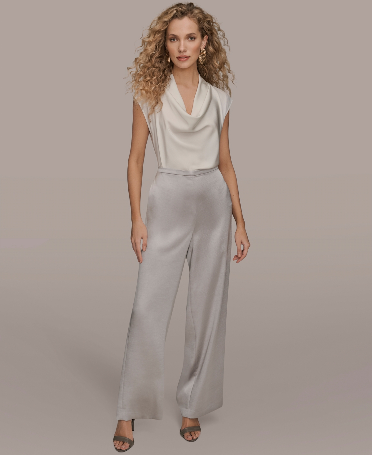 Donna Karan New York Women's Wide Leg Pull-On Pants