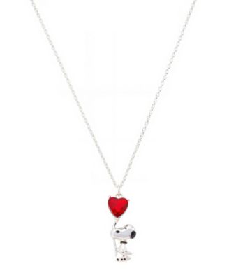 Disney - Snoopy Crystal Heart Pendant Necklace