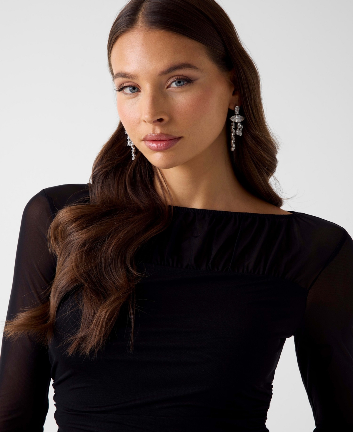 Guess Women's Long-Sleeve Boat Neck Kadelyn Top