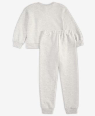 Girls Toddler 2T-6X 2-Pc. Top & Fleece Jogger Set  