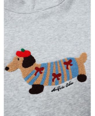 Women's Cartoon Dachshund Pullover Hoodie
