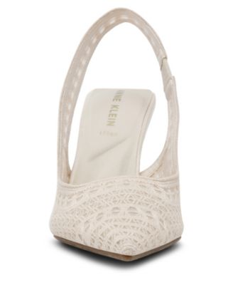 Women's Ismeralda Crochet Slingback Pumps