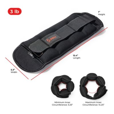 Ankle Weights 3 lb, Pair, Black