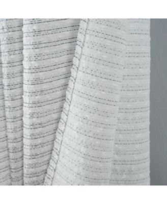 RT Designer Collection Barnet Jacquard Luxurious Decorative Grommet Curtain Panel 54" x 84" Charcoal